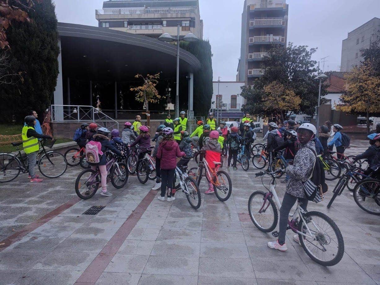 Iniciativa en bici al cole